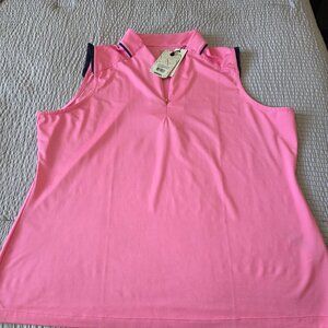 EPNY - Sleeveless Zip Golf Polo- XXL